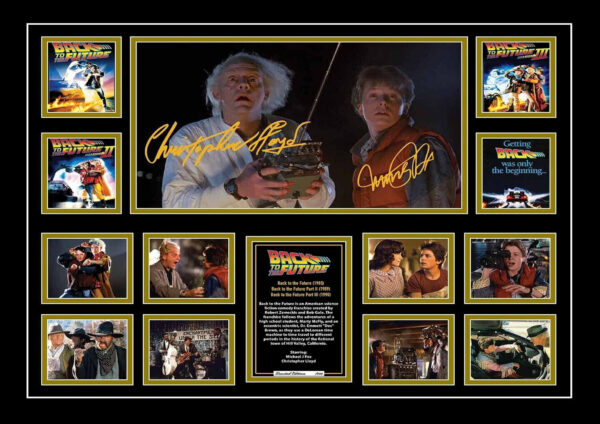 Autographed 'Back to the Future' Movie Poster
